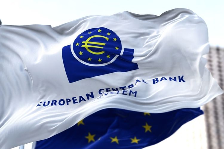 Ilustrasi Bank Sentral Eropa (ECB). 