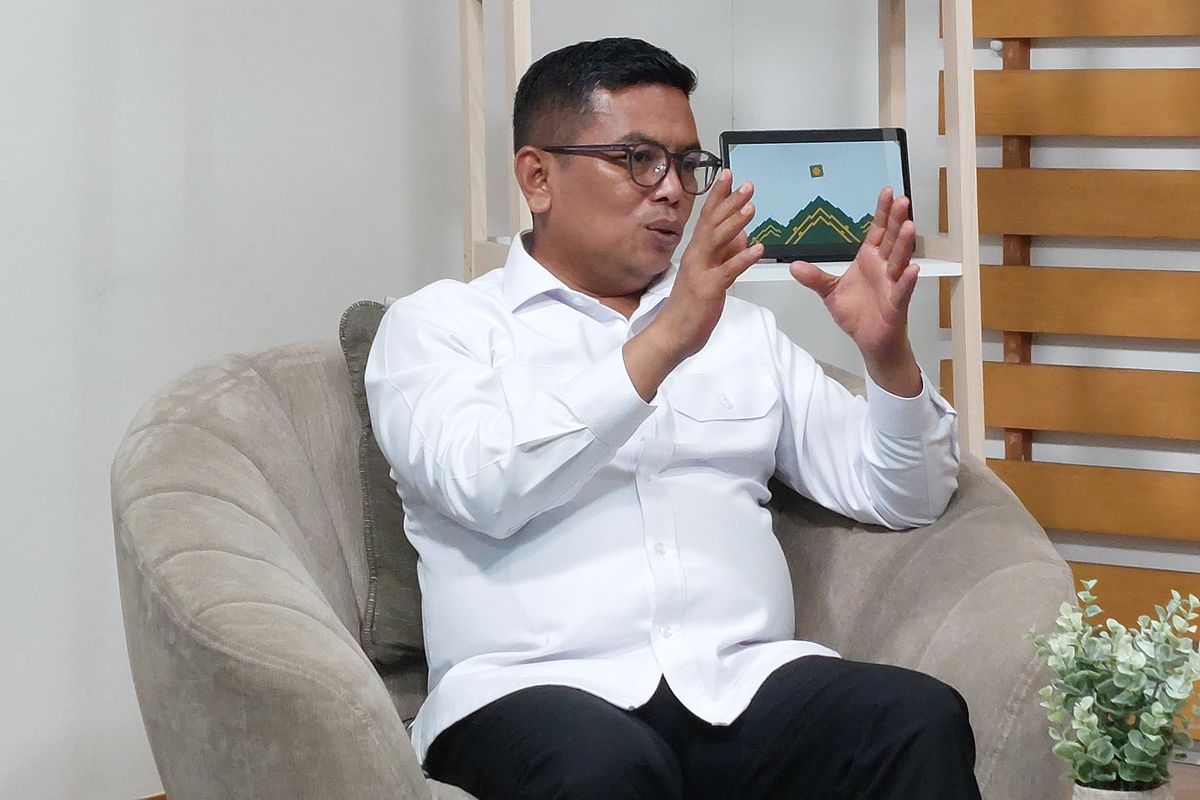 Gubernur Banten Andra Soni saat berbincang dengan Kompas.com dalam program Nusaraya di Jakarta, Rabu (11/6/2025).