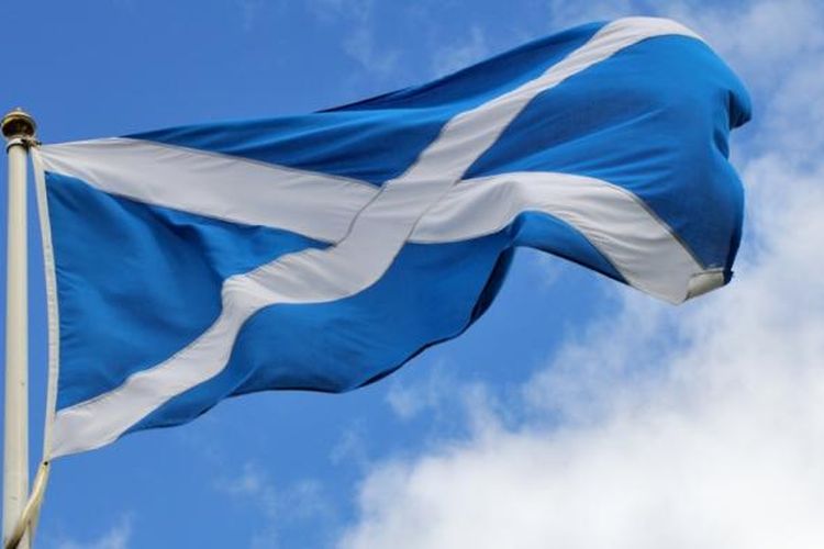 Bendera Skotlandia.