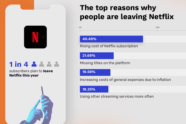 Hasil survei layanan Netflix (Reviews.org)