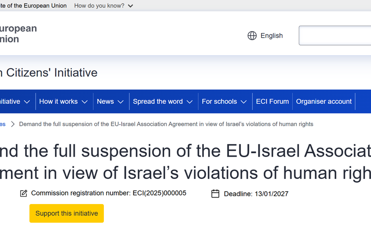 Petisi Tembus 1 Juta Tanda Tangan, Warga Desak UE Putus Hubungan dengan Israel karena Kejahatan Genosida