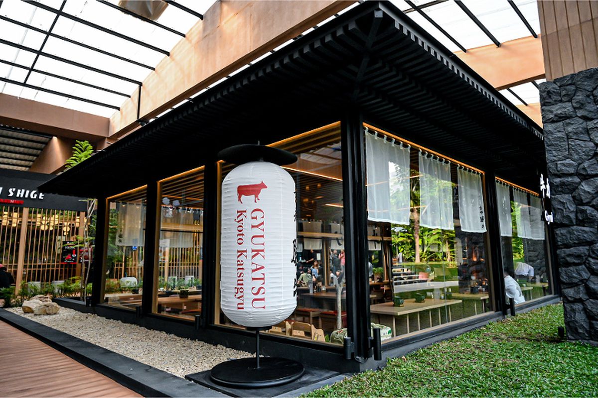 Cabang pertama Gyukatsu Kyoto Katsugyu di Arena Square, Gatot Subroto, Jakarta 