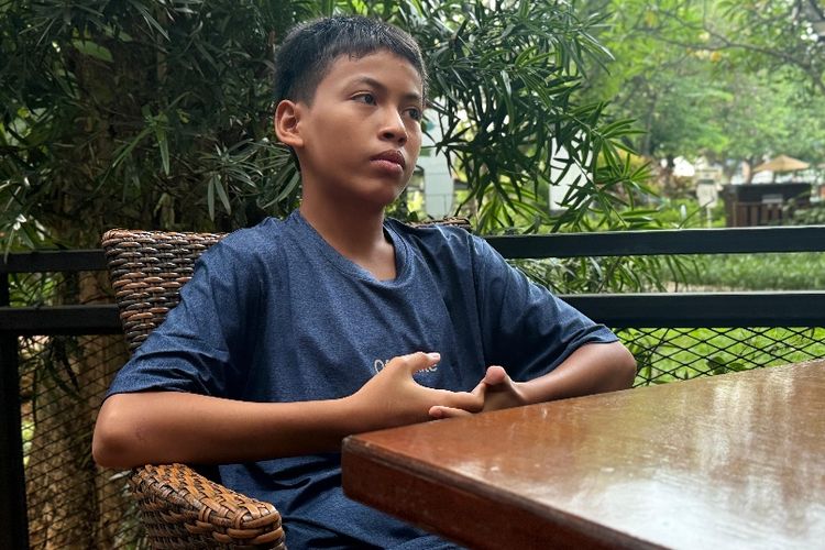 Khaidar Munarzi, penyintas banjir dari asal Krueng Mane, Aceh Utara, juara PAI Fair 2025.

