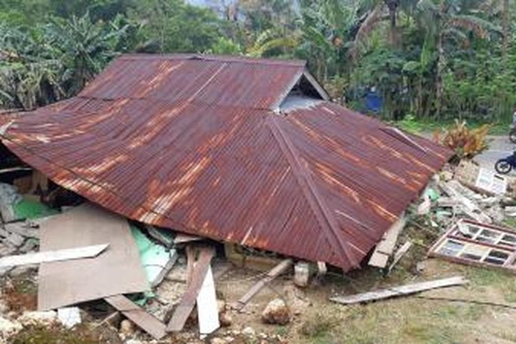 Ilustrasi Gempa: Gempa mengguncang Tapanuli Utara, Sumut, Sabtu (1/10/2022). Gempa mengakibatkan satu warga tewas dan sejumlah rumah rusak.