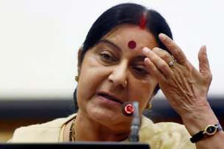 Menteri Luar Negeri India Sushma Swaraj.