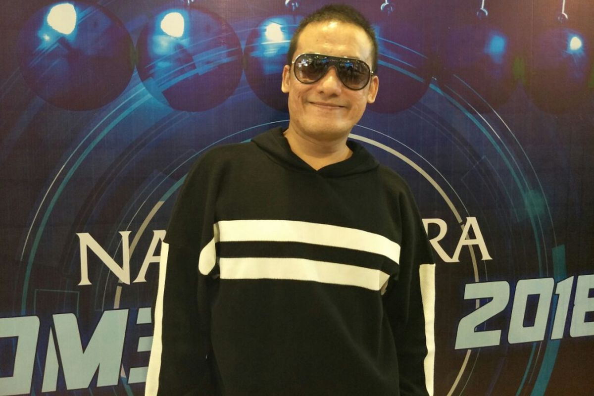 Firman Siagian saat ditemui dalam jumpa pers peluncuran album Mom3ntum 2018 di Plaza Semanggi, Jakarta Selatan, Rabu (11/4/2018).