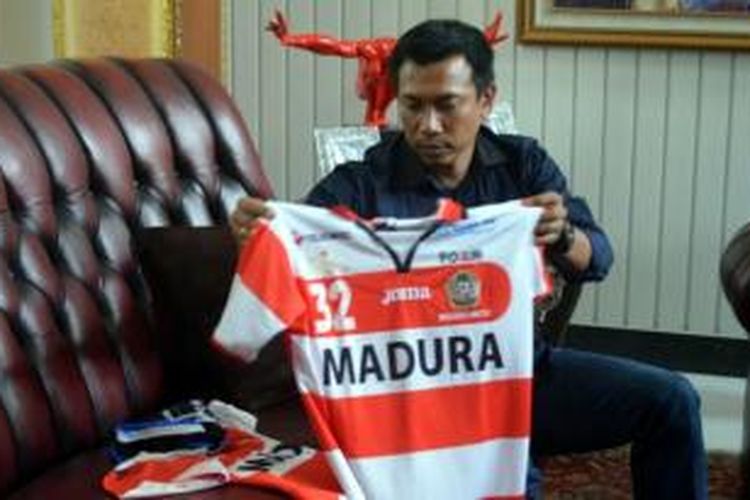 Pelatih Persepam Madura United, Widodo C Putro. 