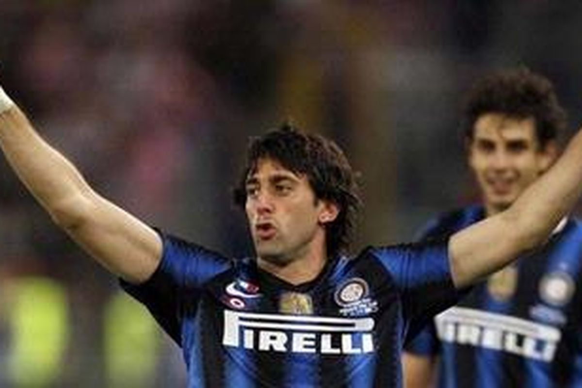Penyerang Inter Milan, Diego Milito.