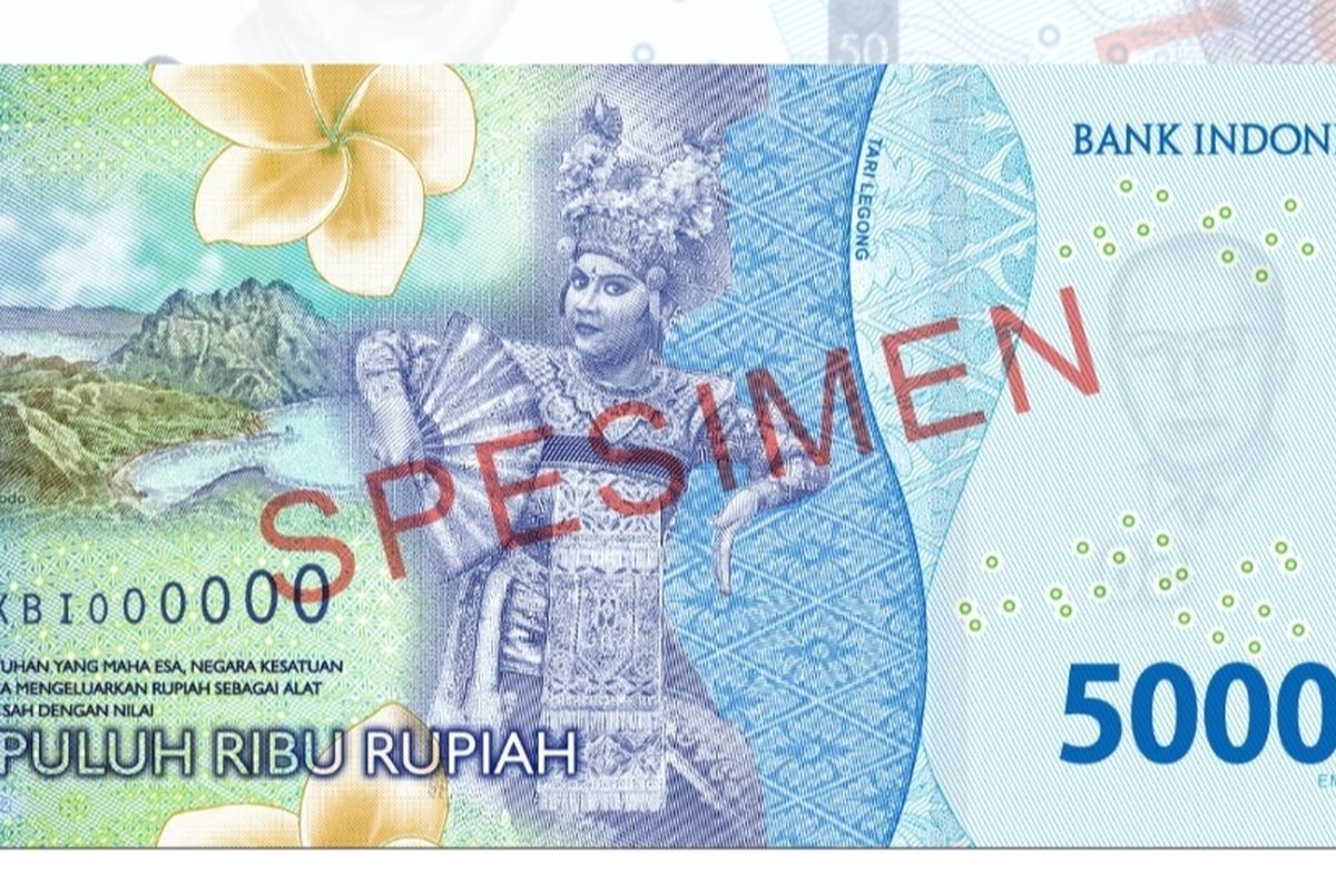 Gambar Tari Legong yang ada pada Uang Rupiah Kertas Tahun Emisi 2022 (Uang TE 2022) pecahan Rp 50.000