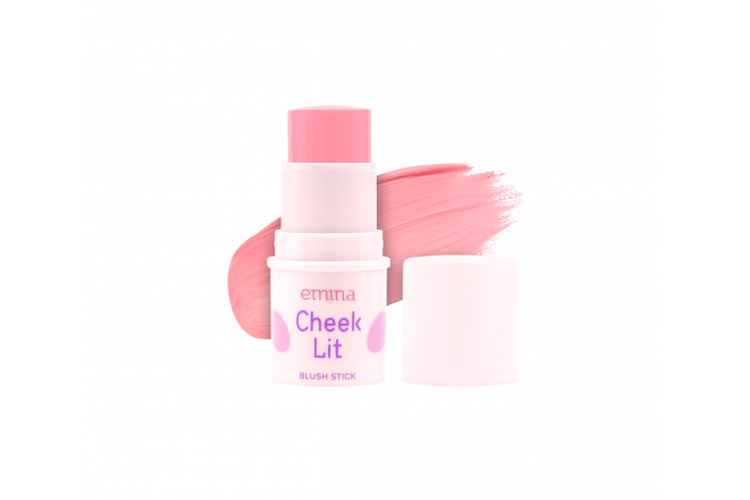 Emina Cheek Lit Blush Stick Peach, rekomendasi blush on murah