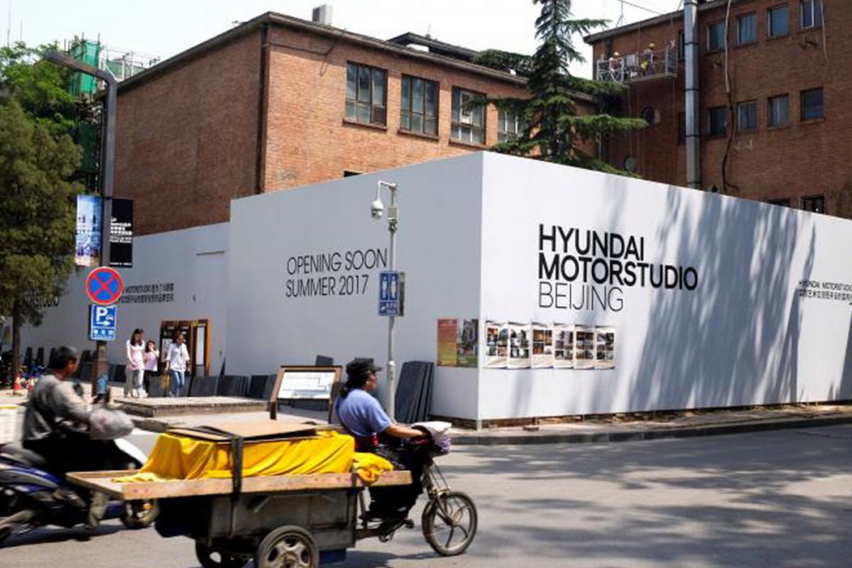 Calon store pertama Hyundai di China.