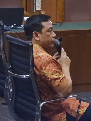 Kamaludin saat bersaksi untuk terdakwa Patrialis Akbar di Pengadilan Tipikor Jakarta, Senin (31/7/2017).