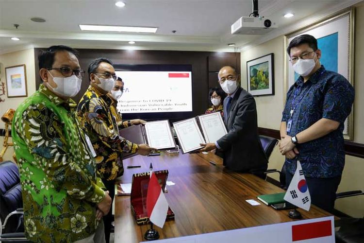 KOICA akan memberikan kontribusi finansial sebesar 200.000 dollar Amerika Serikat (AS) untuk pelaksanaan program kerja sama inklusif penanggulangan Covid-19. 