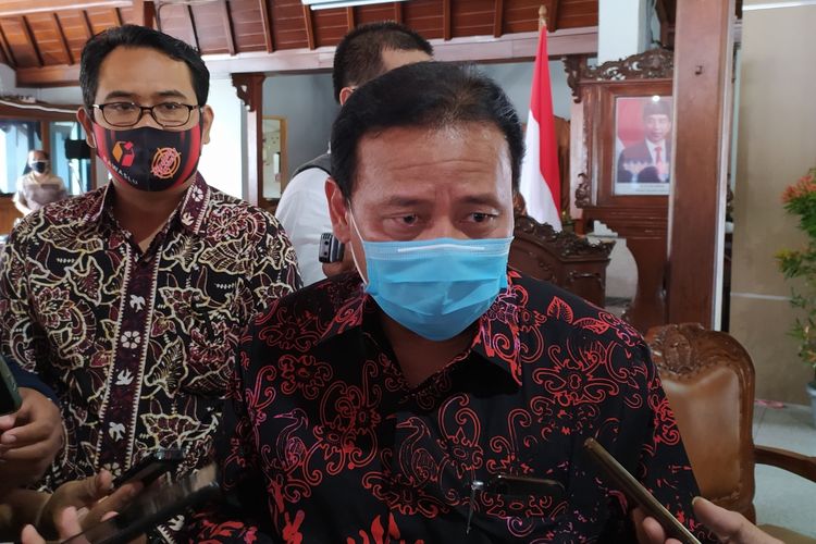 Ketua Bawaslu Abhan di Pendapa Sipanji Purwokerto, Kabupaten Banyumas, Jawa Tengah, Senin (30/11/2020).