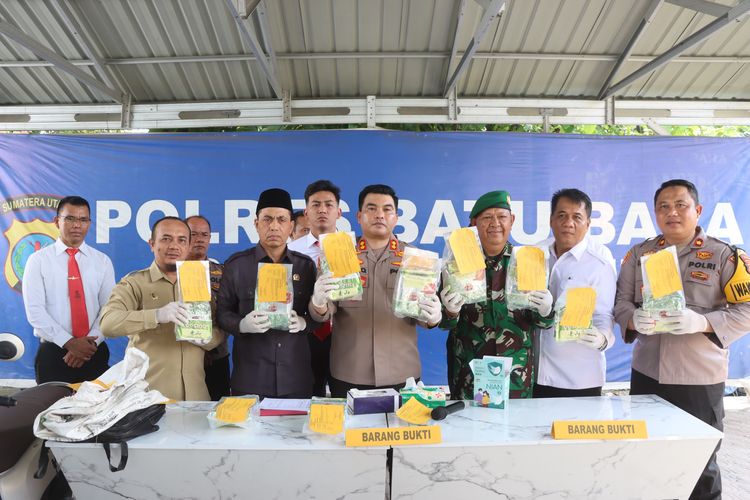 Polisi Tangkap Kurir Sabu Usai Transaksi 10 Kg Sabu di Batu Bara 