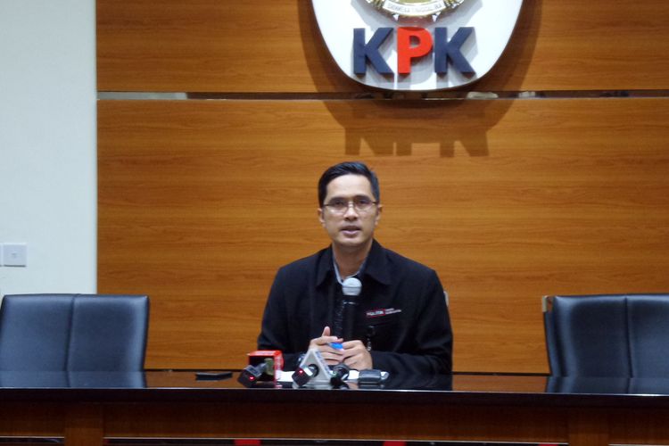 Juru Bicara KPK Febri Diansyah di Gedung KPK Jakarta, Kamis (23/2/2017).
