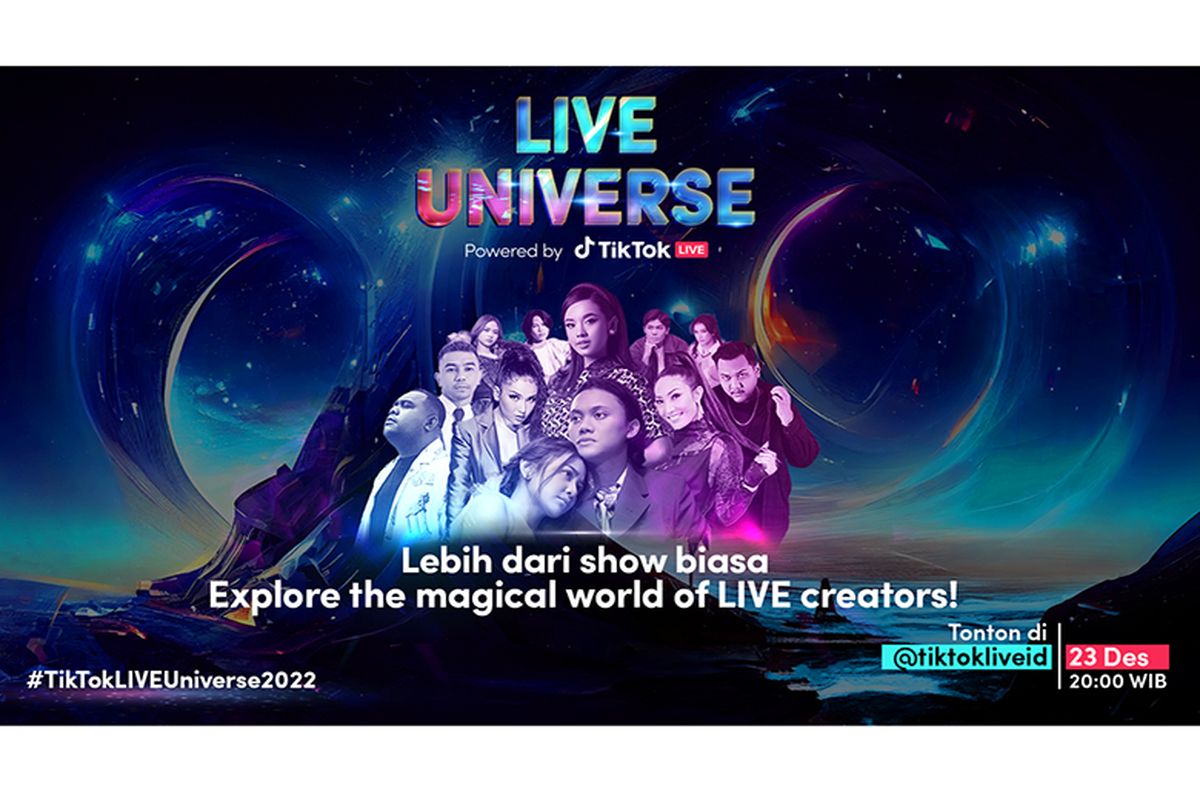 TikTok hadirkan panggung kolaborasi LIVE Universe di TikTok LIVE, Jumat (23/12/2022). (Dok. TikTok)