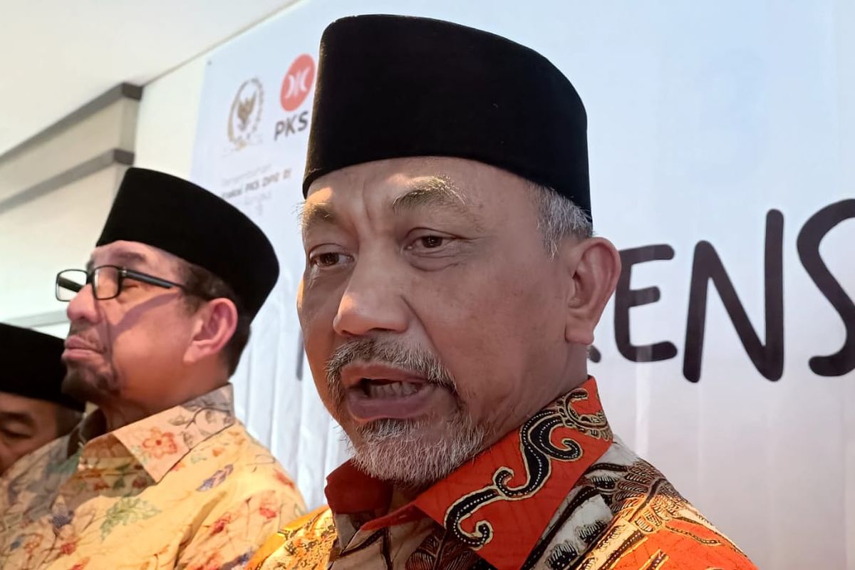 Presiden Partai Keadilan Sejahtera (PKS) Ahmad Syaikhu usai menghadiri acara grand final Baca Teks Proklamasi Mirip Bunga Karno di Hotel Swiss Belhotel, Tuban, Kabupaten Badung, Provinsi Bali, Selasa (21/8/2023). Kompas.com/ Yohanes Valdi Seriang Ginta