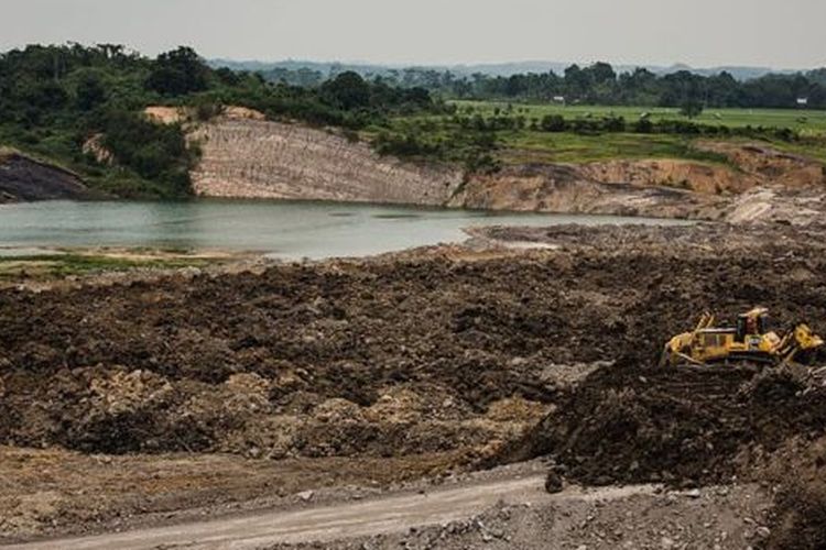 Lokasi bekas tambang batu bara di Samarinda 