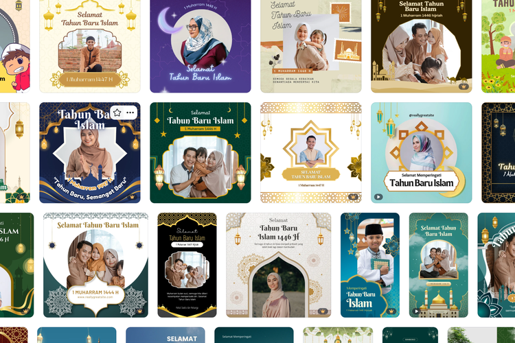 50 Link Twibbon Tahun Baru Islam 1448 H untuk Status WhatsApp, Tinggal Pakai 