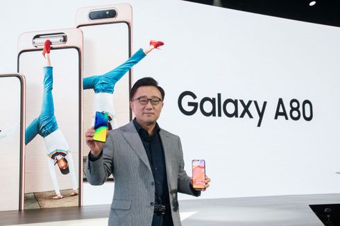 Samsung Galaxy A80 Resmi dengan Tiga Kamera yang Bisa Berputar