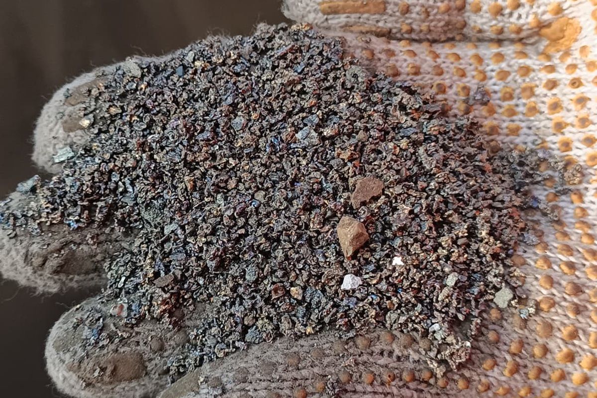 Hasil produksi nikel PT Vale Indonesia di Sorowako, Sulawesi Selatan.