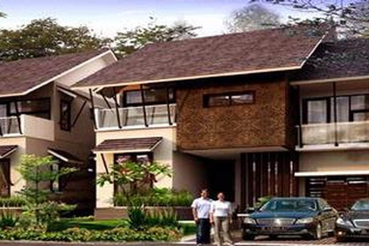 Konsep rumah peristirahatan klaster Kebayoran Villas memang didesain berbeda dari desain interior kawasan hunian Bintaro Jaya selama ini.