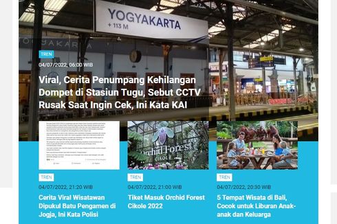 [POPULER TREN] Cerita Penumpang Kehilangan Dompet di Stasiun Tugu | Soal Simak UI Diduga Bocor