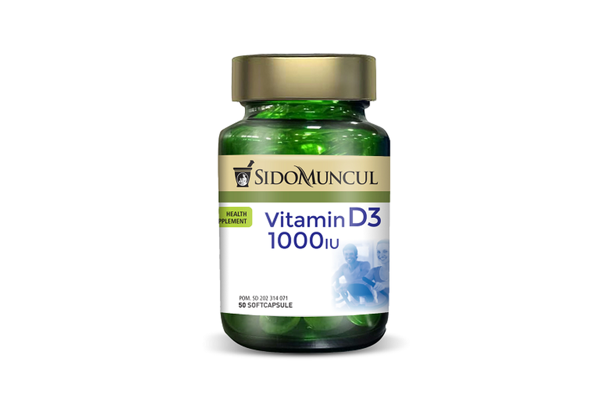 Produk Sido Muncul Vitamin D3 1000 IU 