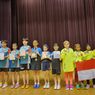Tim Tenis Meja Putri U9 Indonesia Raih Perunggu di Singapura