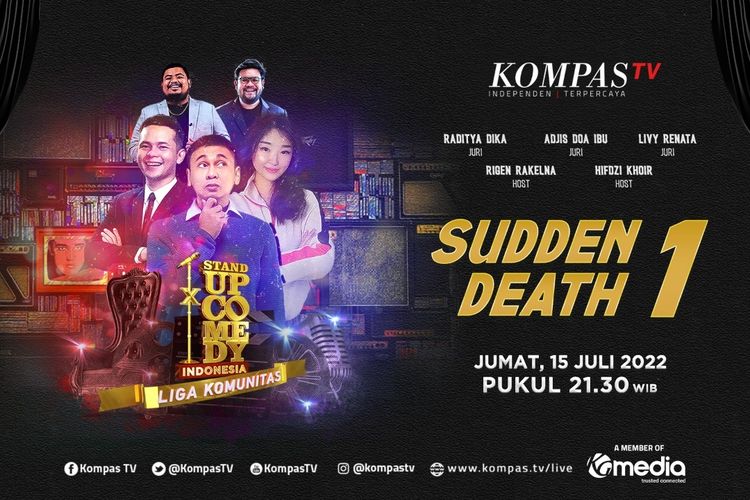 Poster SUCI x Liga Komunitas babak Sudden Death, tayang 15 Juli 2022.