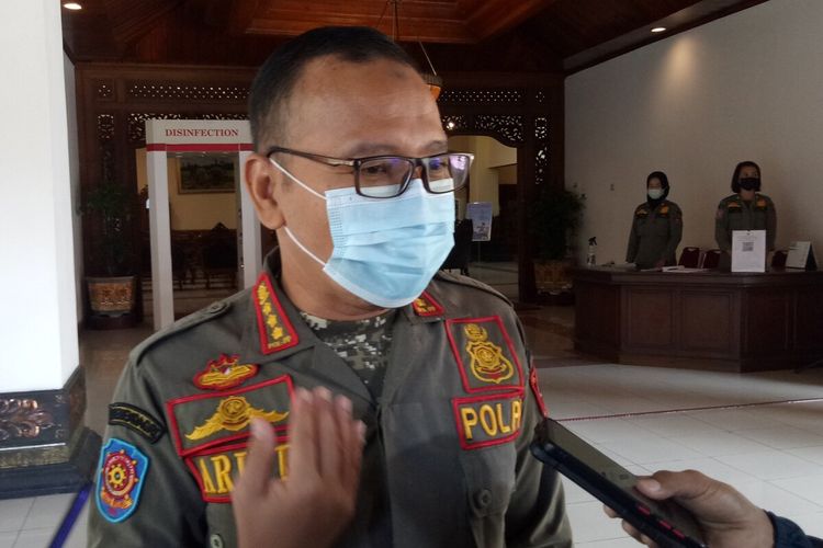 Kepala Satpol PP Solo Arif Darmawan di Solo, Jawa Tengah, Senin (15/8/2022).