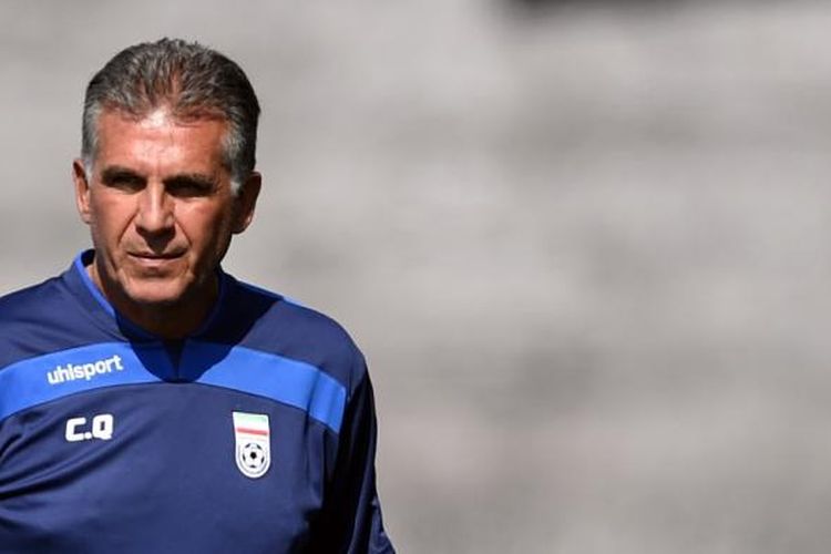 Pelatih tim nasional Iran, Carlos Queiroz. 