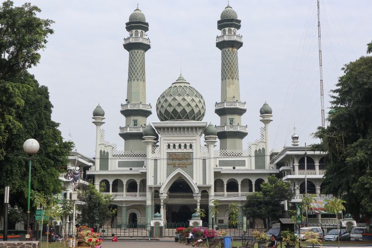 Masjid Agung Jami' Malang di Malang, Jawa Timur. 