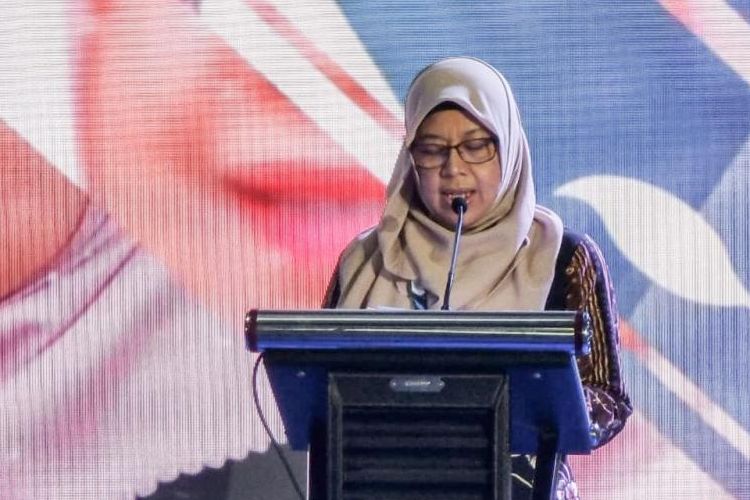 Direktur Aneka Energi Baru dan Energi Terbarukan Ditjen EBTKE, Andriah Feby Misna pada acara Peresmian PLTS Atap PT Indo Kordsa Tbk di Bogor (Rabu, 23/11/2022).