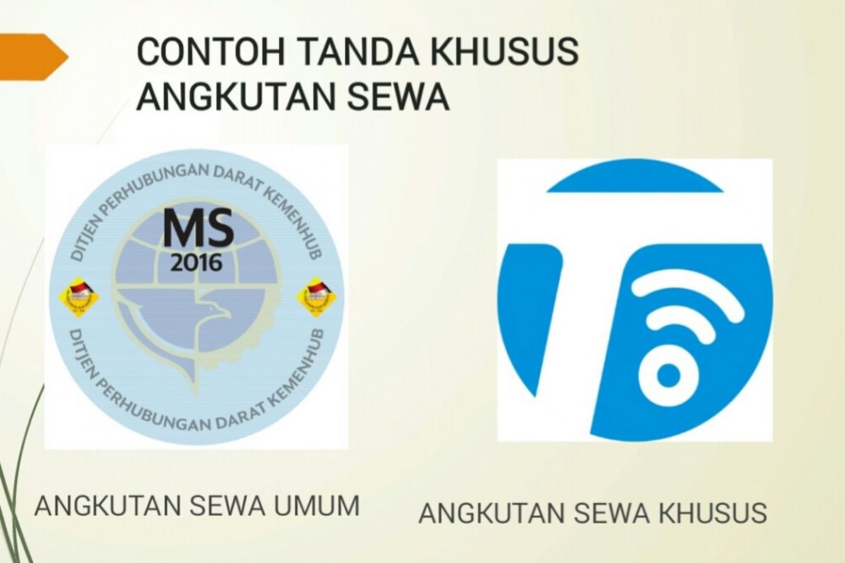 Desain stiker taksi online dari Kementerian Perhubungan 