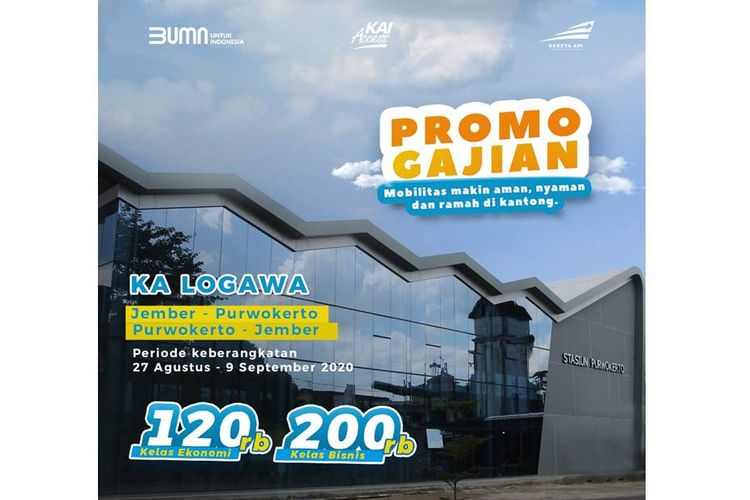 Promo tiket KA Logawa