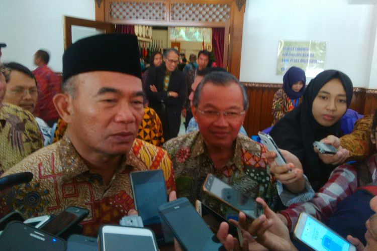 Menteri Pendidikan dan Kebudayaan (Mendikbud) RI, Muhadjir Effendy di Solo, Jawa Tengah, Rabu (8/8/2018).