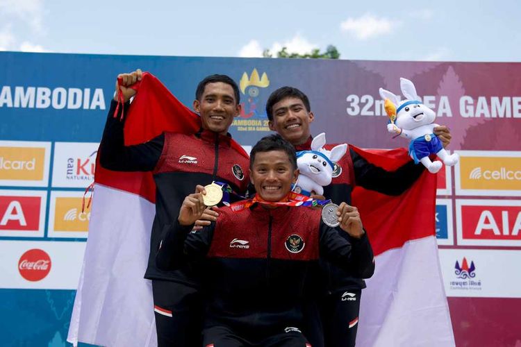 Trio pembalap sepeda asal Lumajang sabet medali di Sea Games Kamboja