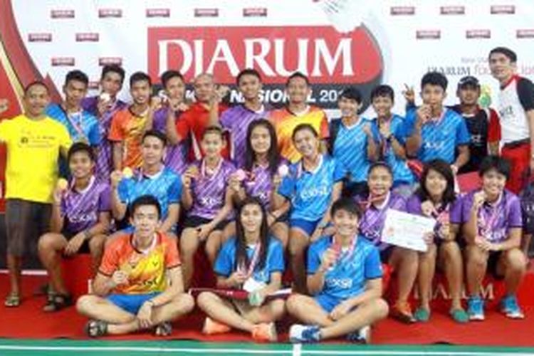 PB Exist keluar sebagai juara Djarum SIrnas 2014 di Cilegon, Banten