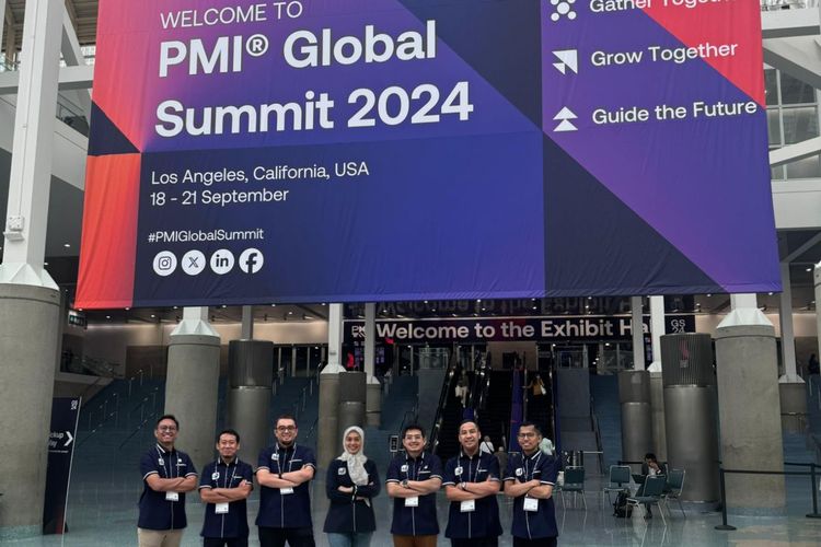 Tim Pertamina Patra Niaga terlihat menghadiri acara penghargaan PMI Global Summit 2024 di Los Angeles, California, AS, 8-21 September 2024. 