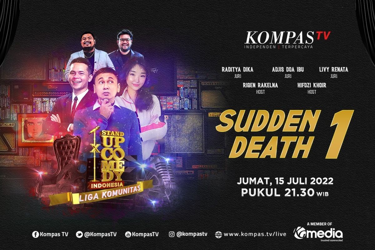 Poster SUCI x Liga Komunitas babak Sudden Death, tayang 15 Juli 2022.