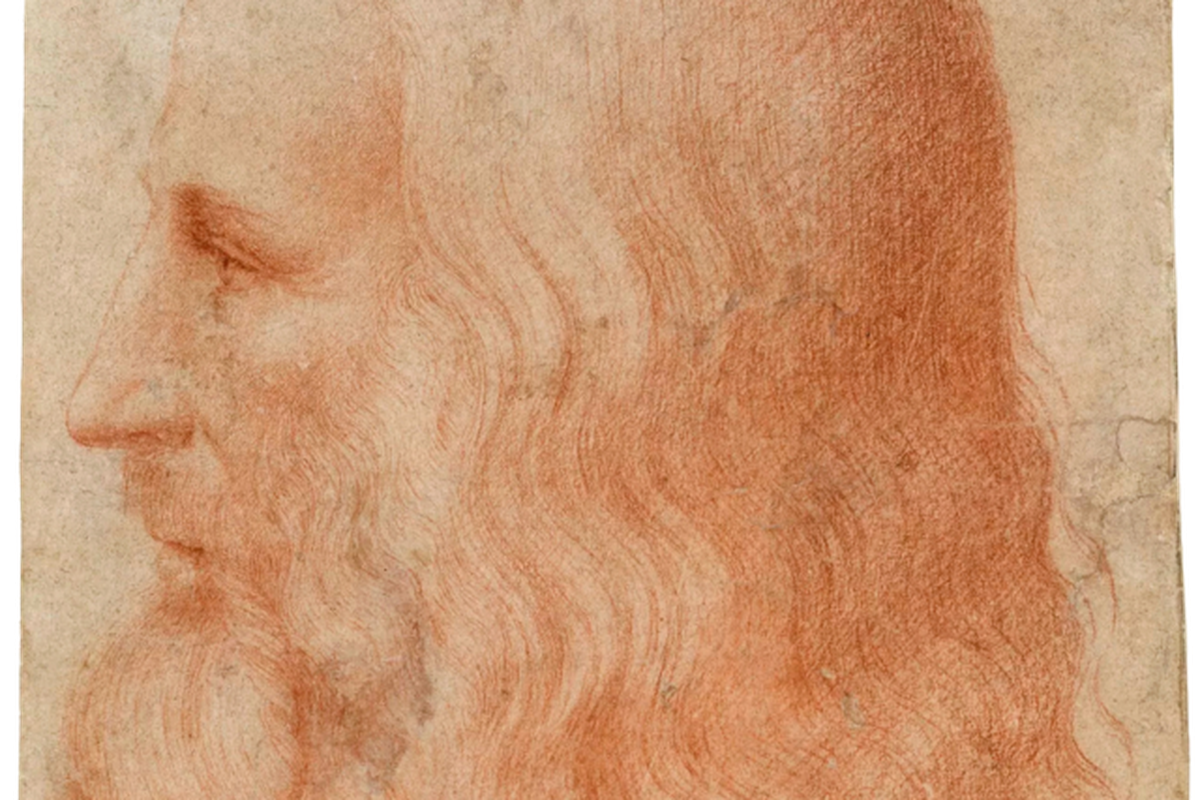 Portrait of Leonardo da Vinci karya Francesco Melzi