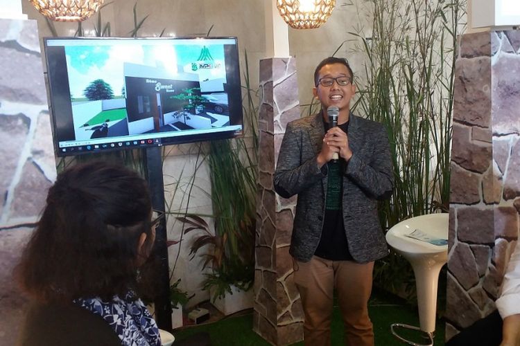 CEO Harmony Land Group Fithor Muhammad dalam acara Housing Talks bertema Hunian Milenial, Selasa (25/9/2018) di Jakarta Convention Center.