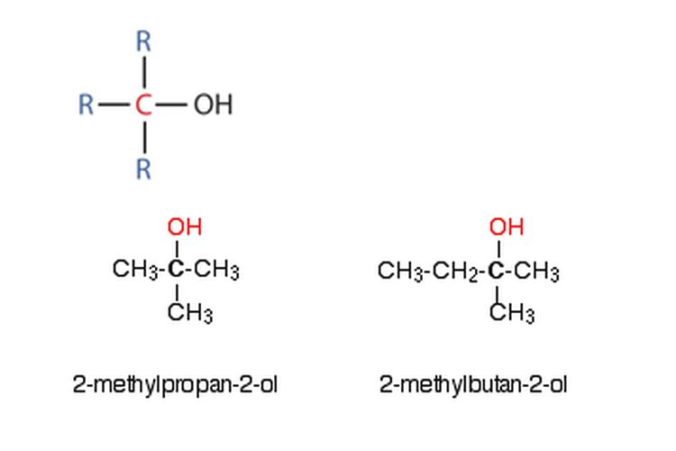 Struktur alkohol tersier