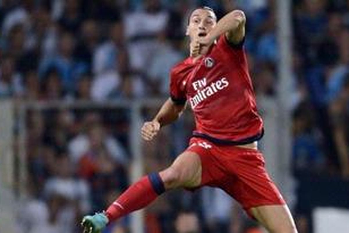 Striker Paris Saint-Germain, Zlatan Ibrahimovic.