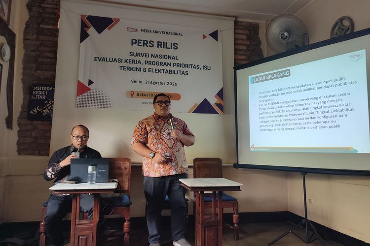 Survei Median Petakan Elektabilitas Tokoh untuk Pilihan Wapres, dari Gibran hingga AHY