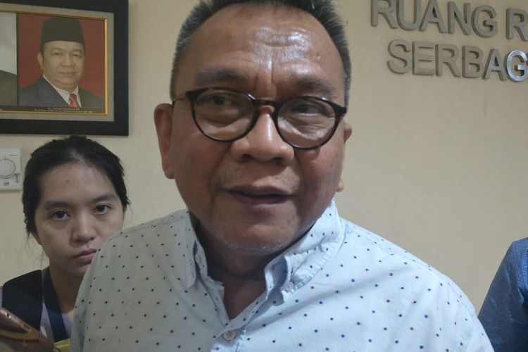 Ketua DPRD DKI Jakarta, M Taufik di Kantor DPRD, Kamis (21/11/2019).