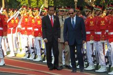 Jokowi Sambut Kedatangan Presiden Mesir Abdel Fattah Al-Sisi