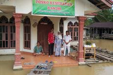 Sempat Surut, Banjir Kembali Rendam Permukiman Warga di Rokan Hulu Riau